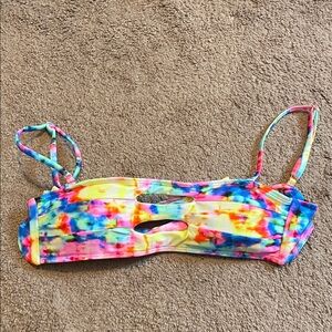 Colorful Tie-Dye Bikini Top
